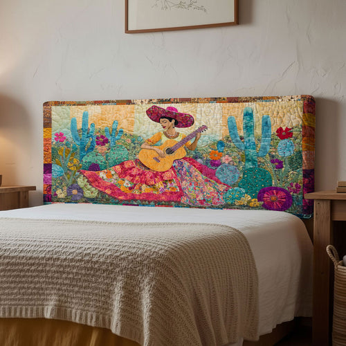 Mexican Mariachi Woman Harmony WN1112178CL Quilted Headboard Slipcover
