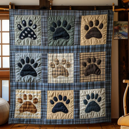 Dog Paw Patchwork WN0605005CL Quilt