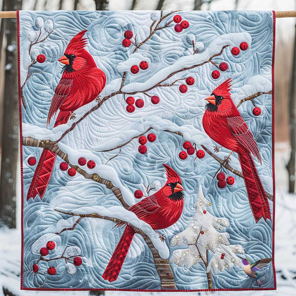 Cardinal Holiday Joy WN1810004CL Quilt