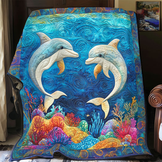 Couple Dolphin WX3105013CL Quilt