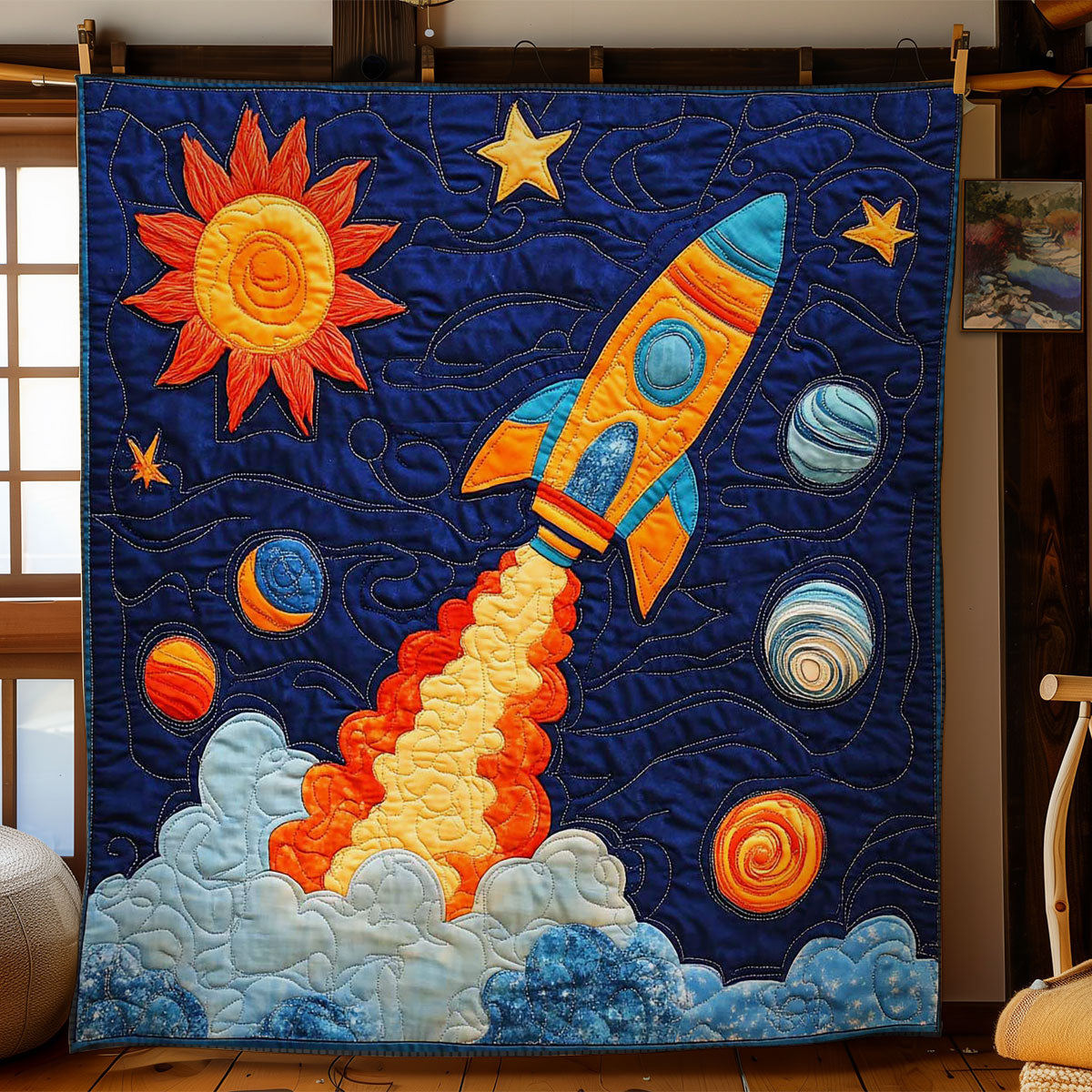 Galaxy Rocket WN2403037CL Quilt