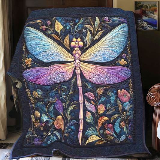 Vibrant Purple Dragonfly WP3012036CL Quilt