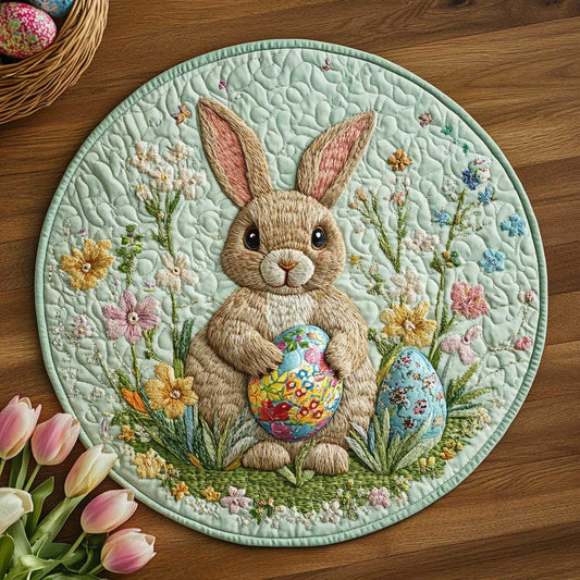 Easter Blossoms WN2203012CL Quilted Round Mat