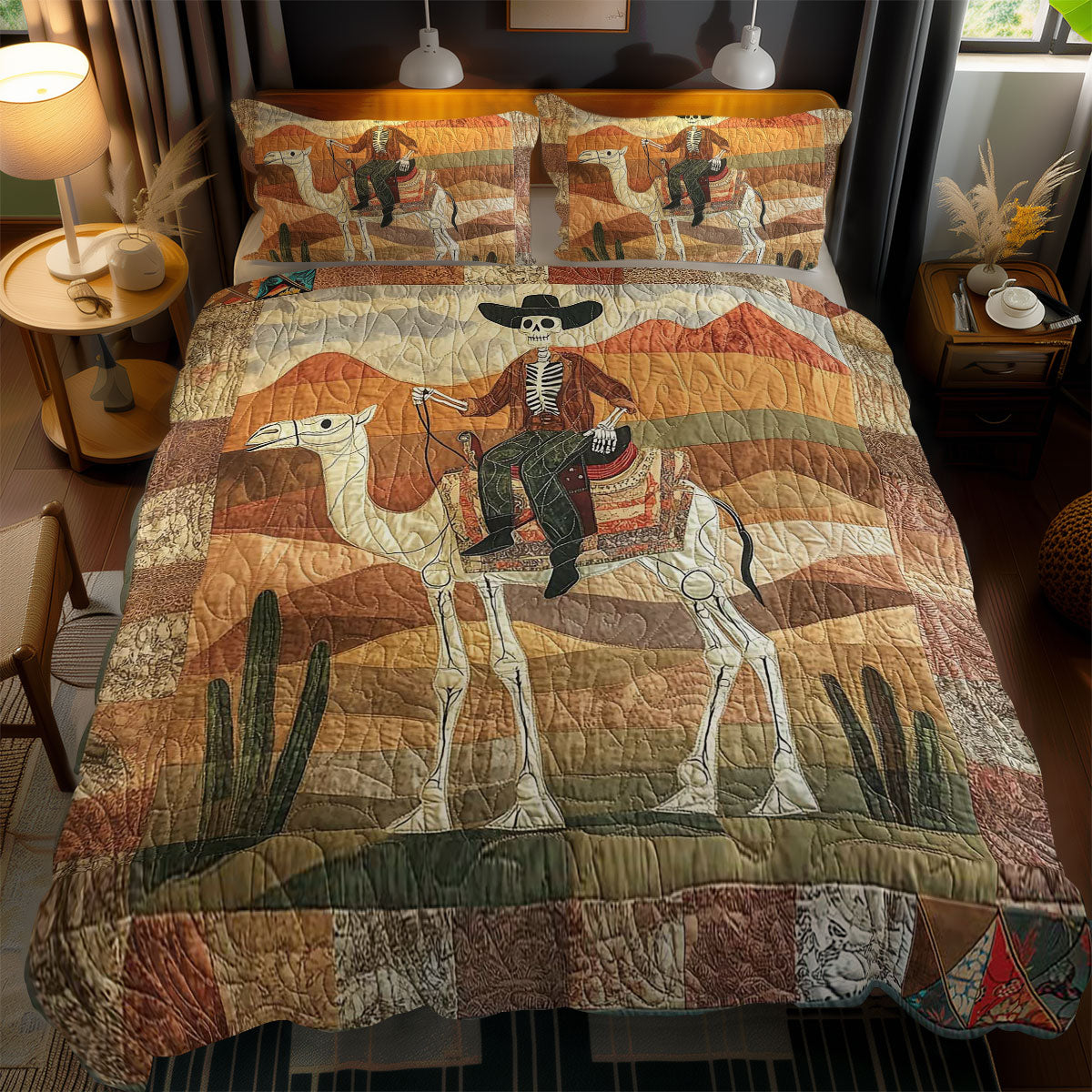 Desert Skeleton Cowboy WN1911022CL Duvet Cover Set