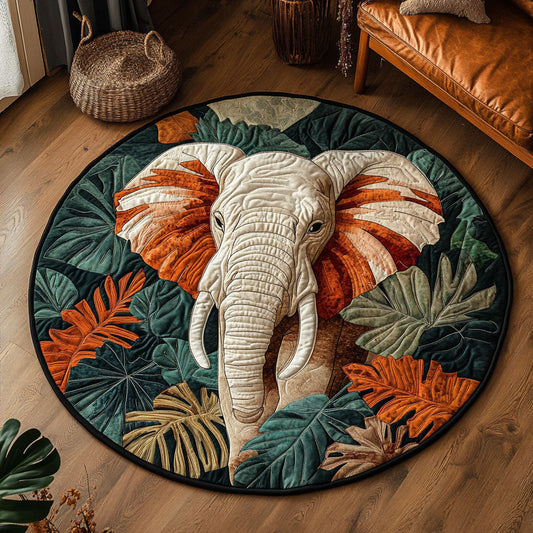 Jungle Majesty WX0407037CL Quilted Round Mat