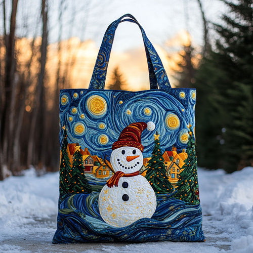 Bright Frost Snowman WN0511004CL Quilted Tote Bag