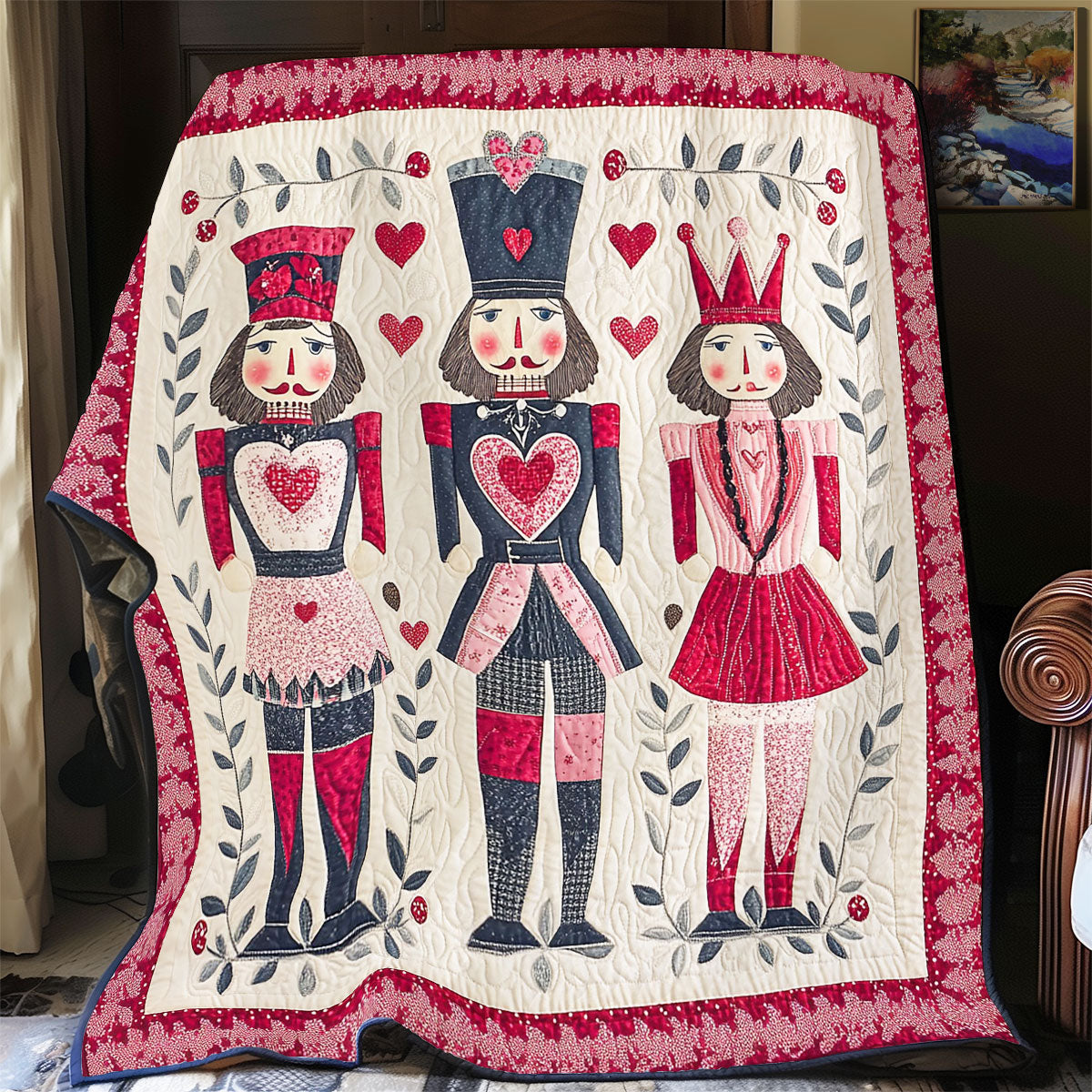 Heart Nutcracker WY3112018CL Quilt
