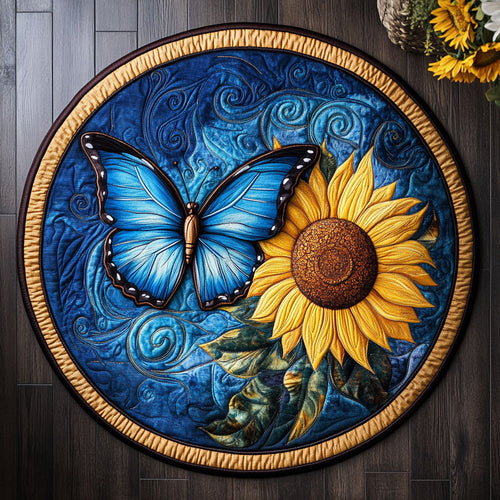 Sunshine Bloom CM2605023CL Quilted Round Mat