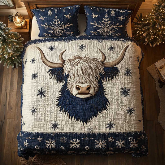 Winter Symbol Highland Cow WP3112032CL Duvet Cover Set