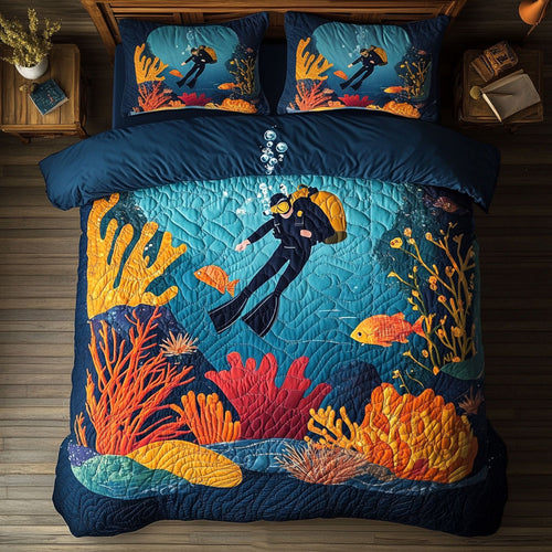 Diving In Ocean WY13082CL Duvet Cover Set
