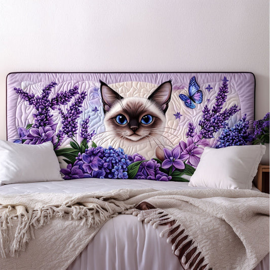 Siamese Lavender Garden KL2312033CL Quilted Headboard Slipcover