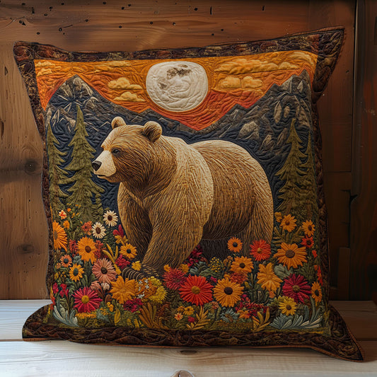 Bear In Sun Forest WY1102010CL Quilt Pillow Case