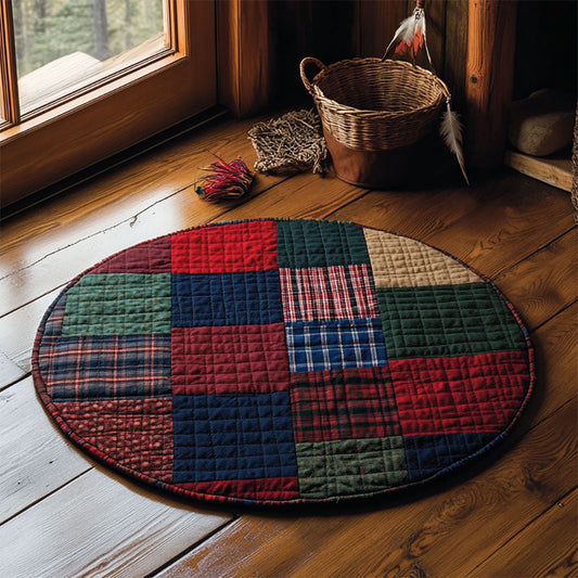 Vintage Patchwork WJ0805050CL Quilted Round Mat
