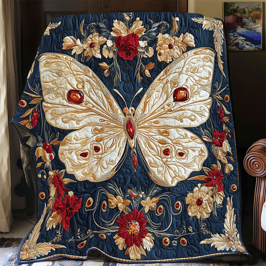 Gold Butterfly WY3112014CL Quilt