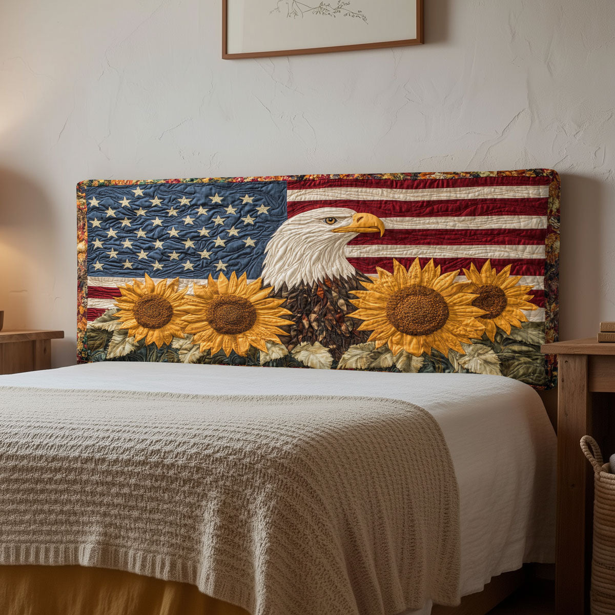Sunflower Liberty CP3112002CL  Quilted Headboard Slipcover