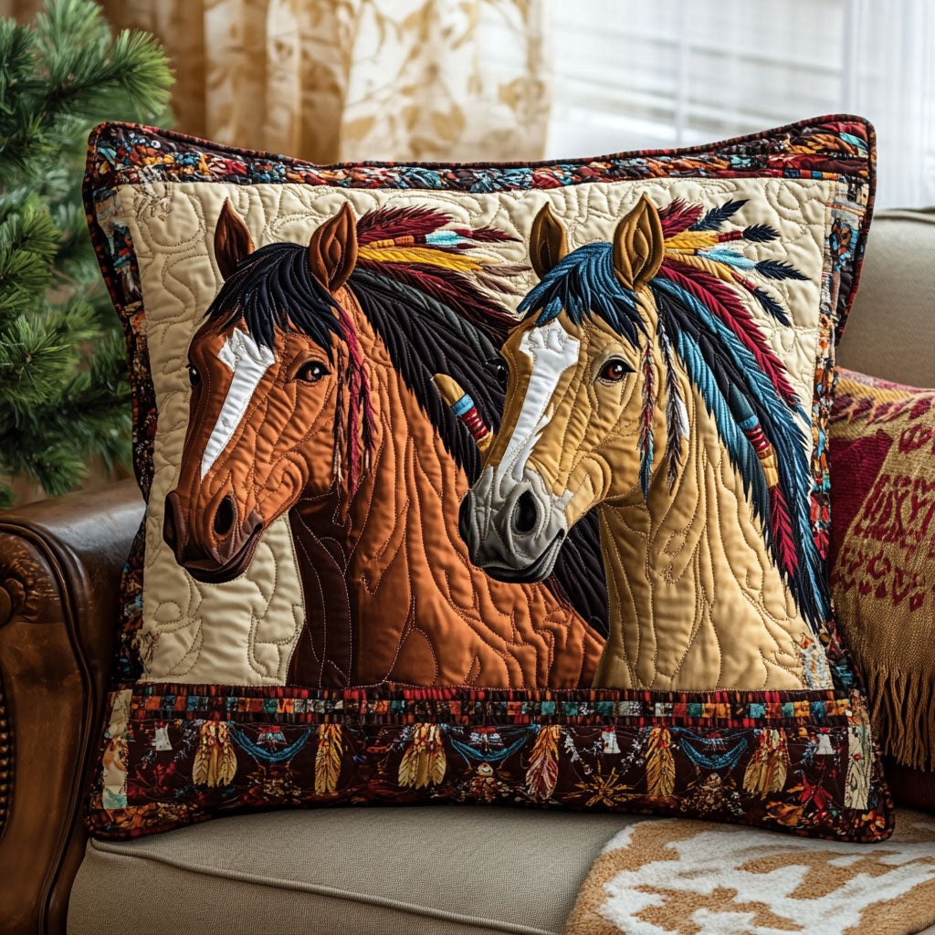 Horse Spirit CW0701090CL Quilt Pillow Case