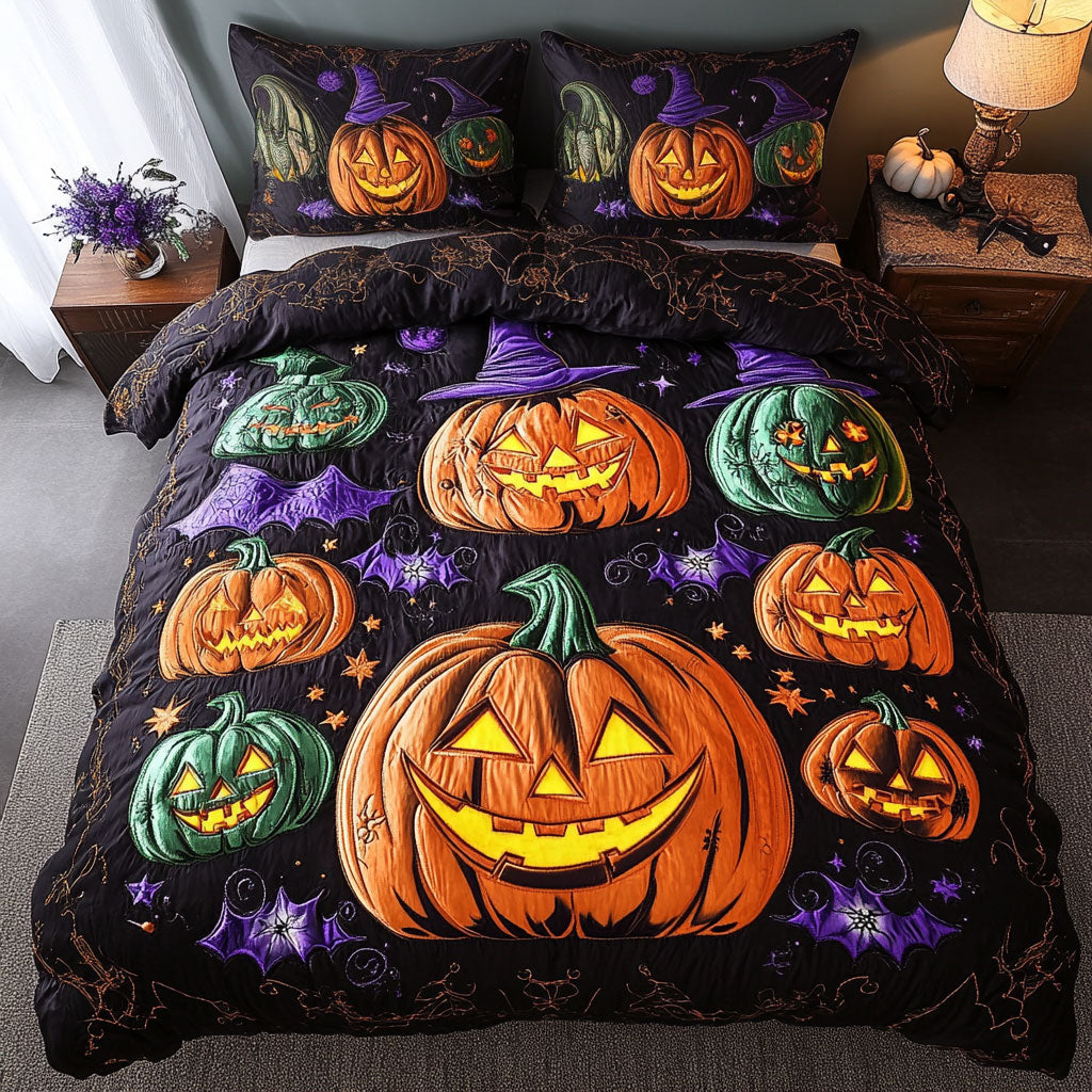 Pumpkin Spell Night WN1808013CL Duvet Cover Set