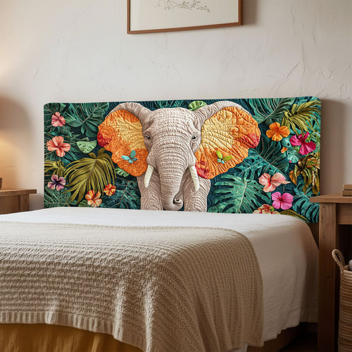 Blooming Elephant QA1712004CL Quilted Headboard Slipcover