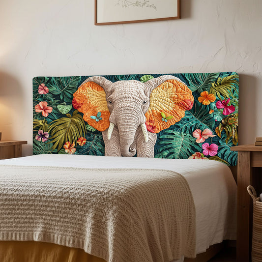 Blooming Elephant QA1712004CL Quilted Headboard Slipcover