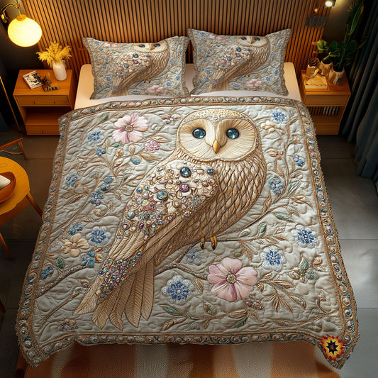 Enchanted Jewel Owl WY2612054CL Duvet Cover Set