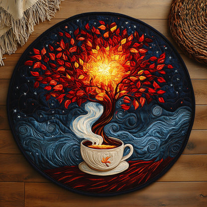Fantasy Tea WY2205050CL Quilted Round Mat