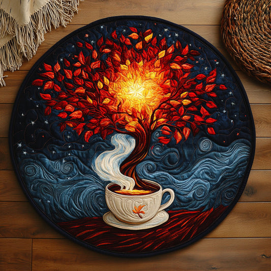 Fantasy Tea WY2205050CL Quilted Round Mat