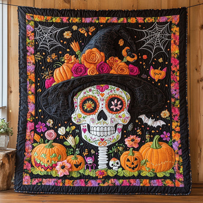 Enchanted Pumpkin Calavera CW1507012CL Quilt