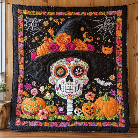 Enchanted Pumpkin Calavera CW1507012CL Quilt