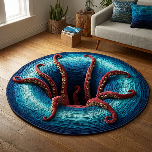 Abyssal Kraken CP0901017CL Quilted Round Mat