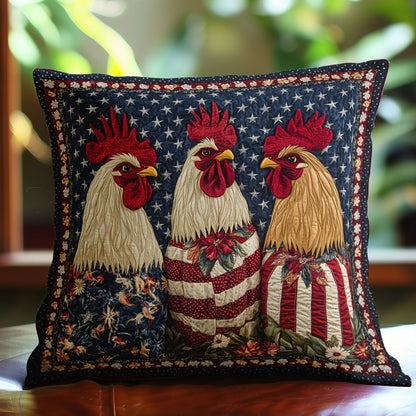 Freedom Rooster WN1002106CL Quilt Pillow Case