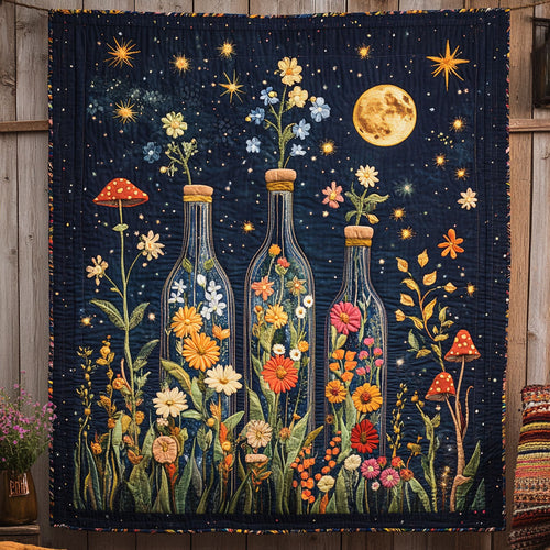 Starlit Bottles WY0504033CL Quilt