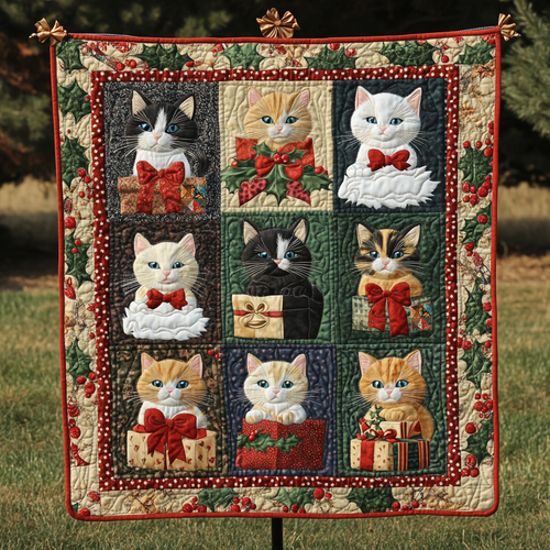 Cat Gift Box XR0710001CL Quilt