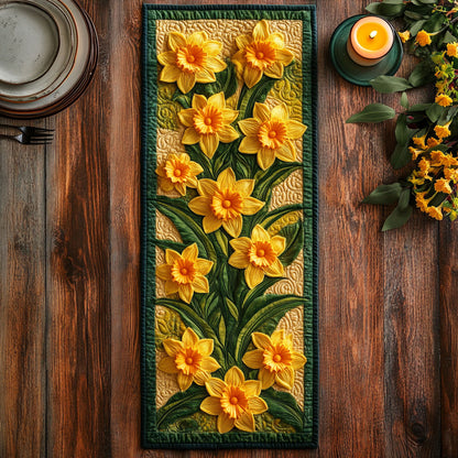 Daffodil Bloom CW1606013CL Quilted Table Runner