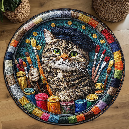 Artful Catnap WN3006002CL Quilted Round Mat