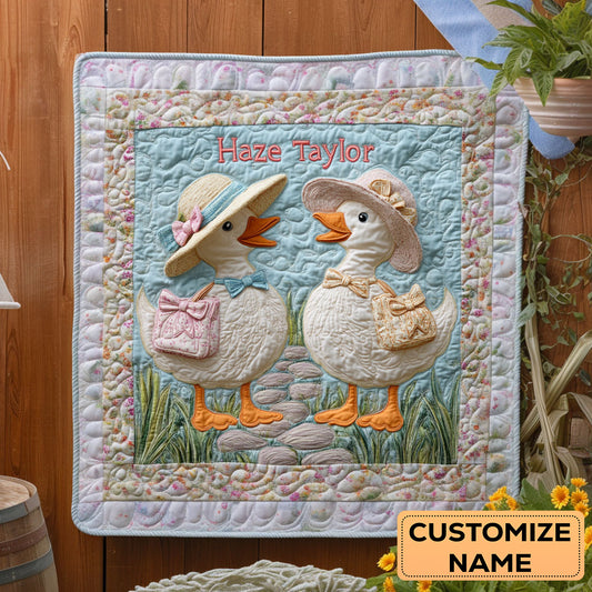 Baby Duck Meadow WN2407003CL Personalized Baby Quilt