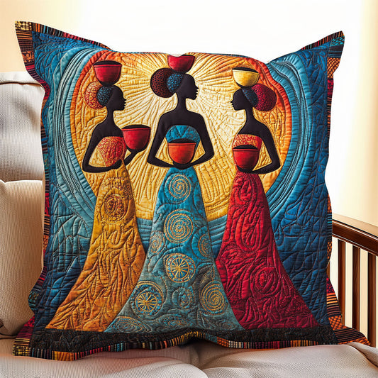 Three African Woman WX0406118CL Quilt Pillow Case