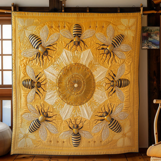 Magical Bee Mandala WY3012023CL Quilt