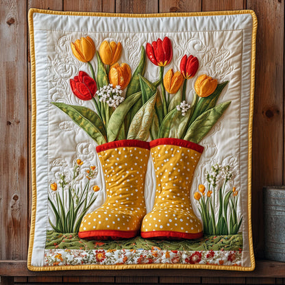 Floral Boots CW0406033CL Quilt