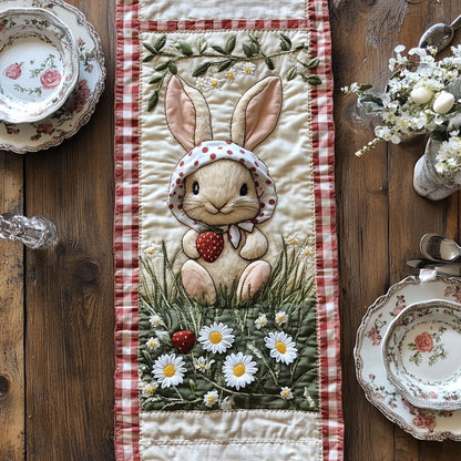 Bunny Picnic WN1807017CL Quilted Table Runner
