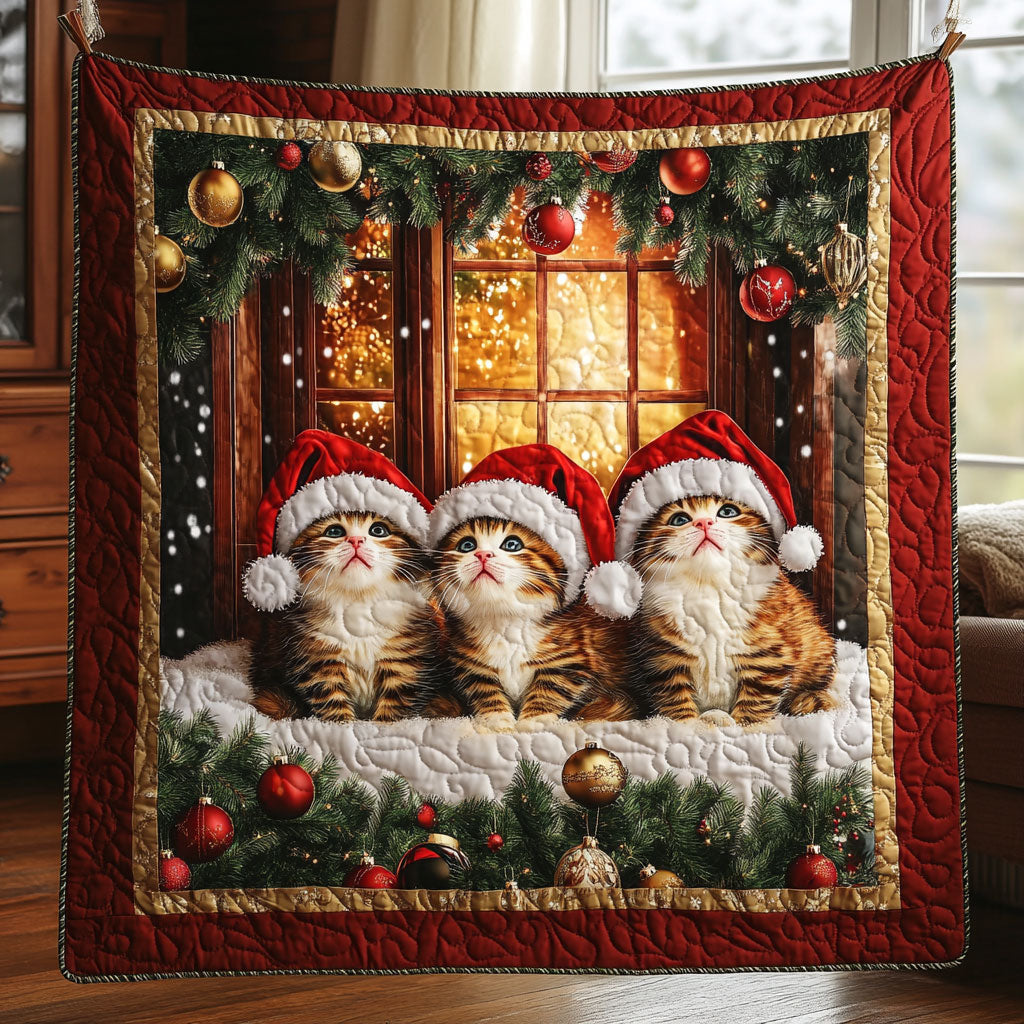 Three Little Santas LT1511005CL Quilt