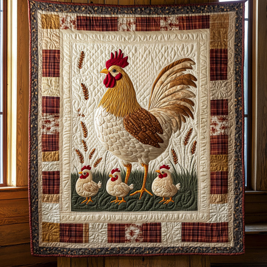 Vintage Chicken CP0606040CL Quilt