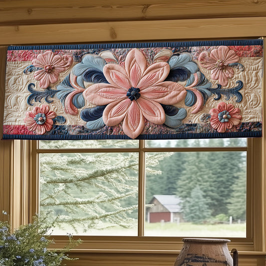 Mystic Flower WJ2404038CL Quilted Valance