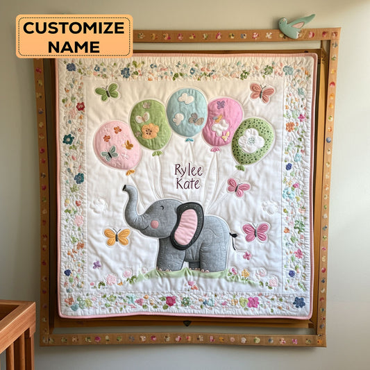 Little Bubbles WJ1107007CL Personalized Baby Quilt