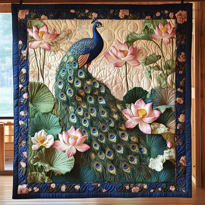 Peacock Lotus CW0207034CL Quilt