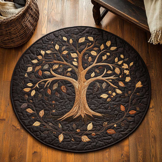 Ancient Tree Of Life WN2103071CL Quilted Round Mat
