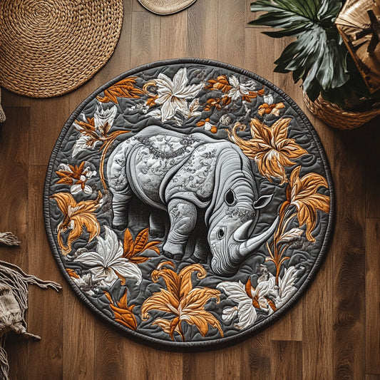 Floral Rhino WY0406050CL Quilted Round Mat