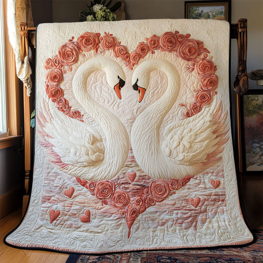 Swan In Love WJ1601023CL Quilt