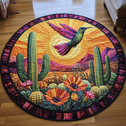 Saguaro Cactus Sentinel LT2011011CL Quilted Round Mat
