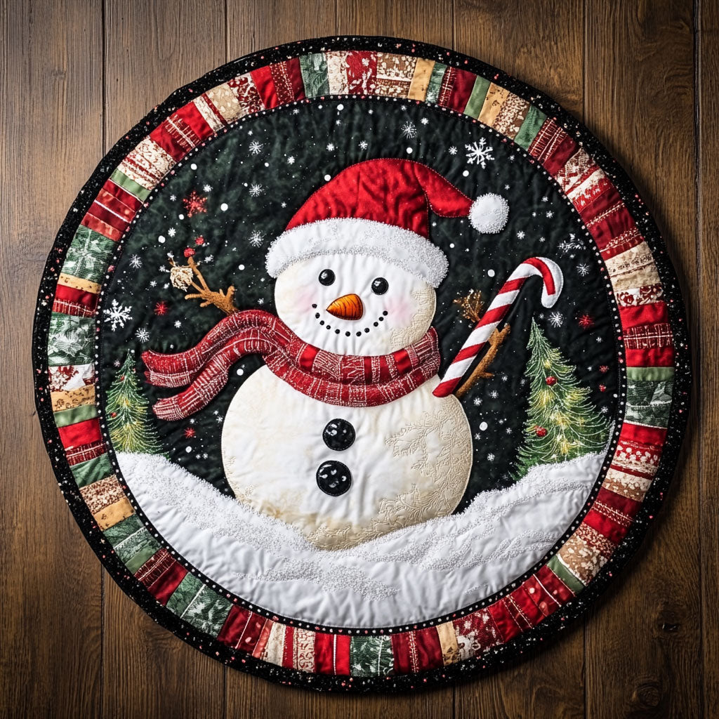 Icebreaker Snowman WN1111059CL Quilted Round Mat