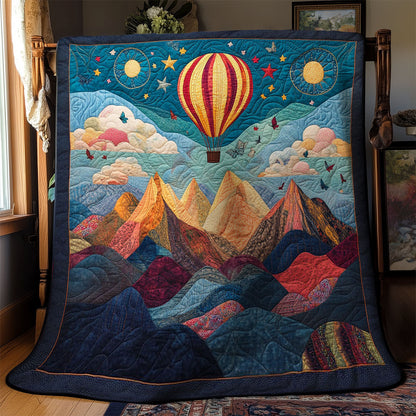 Hot Air Balloon Landscape WY2103014CL Quilt